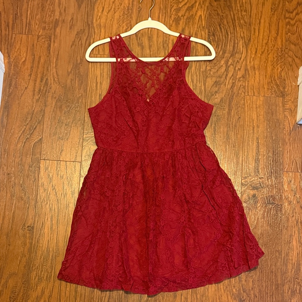 Forever 21 burgundy  Lace Dress